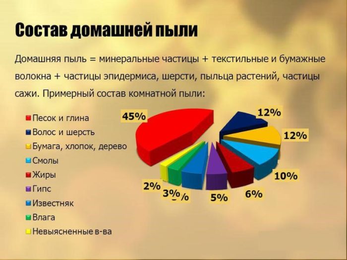 из чего состоит пыль