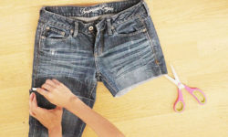 как правильно обрезать джинсы