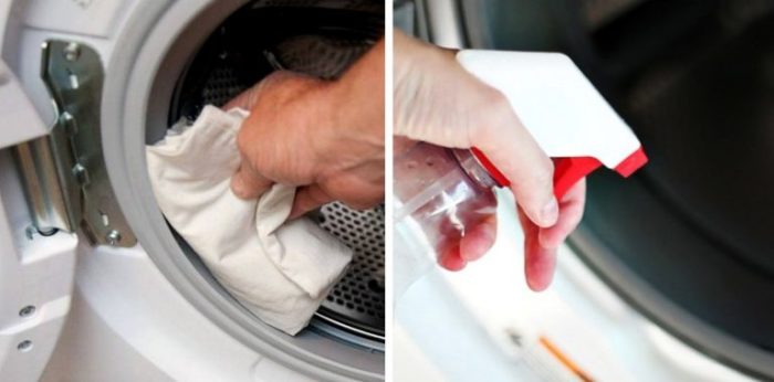 чистим стиральную машину перекисью