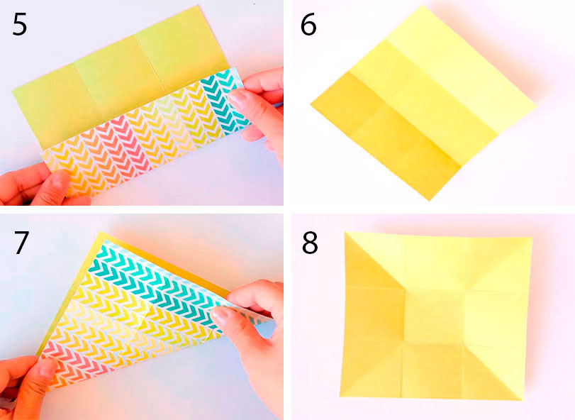 Закрытый конверт оригами