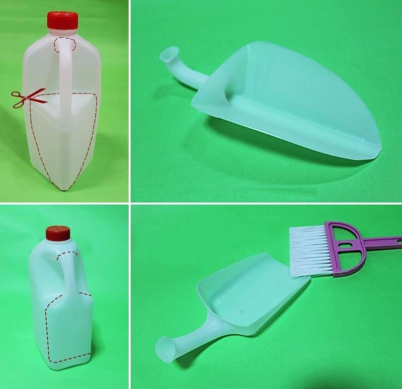 совок из пластиковой бутылки