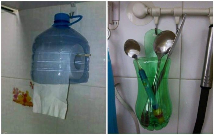 Использование пластиковых бутылок на кухне