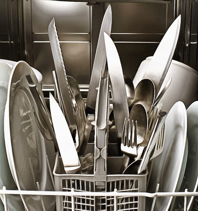 моем ножи в посудомоечной машине